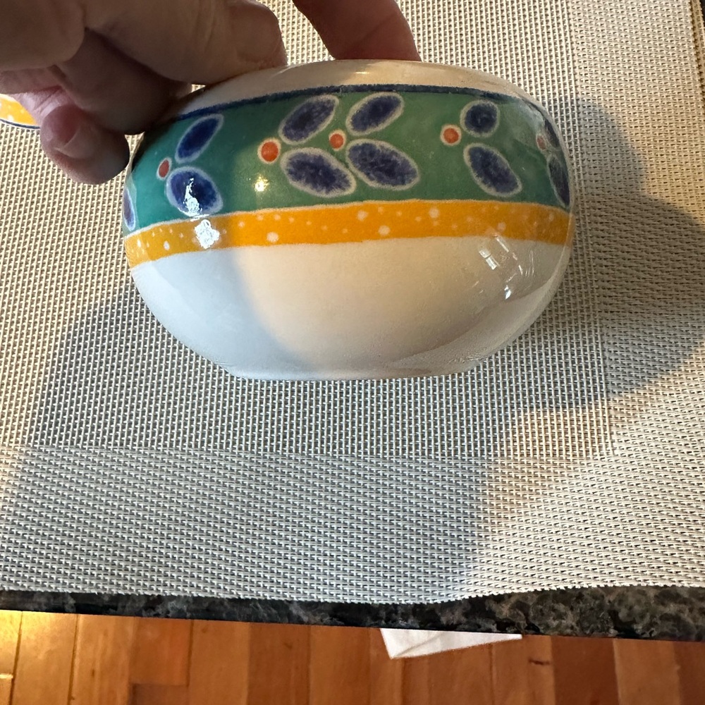 Royal Doulton Sugar Bowl with detached Ceramic Lid. Vintage. Pattern is Rio.